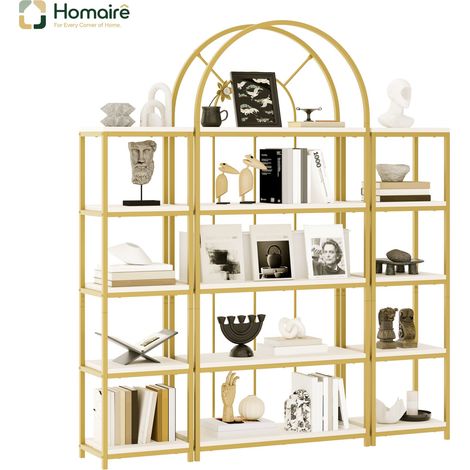 Bibliothèque modulable en mdf multicolore 163 x 30 x 184 cm HOMAIRE (1/5)