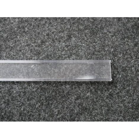 Cache diffuseur plastique transparent longueur 2m largeur 24mm pour profilé H-PROFIL SLV
