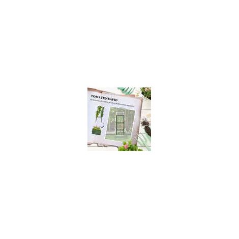 Jardinière surélevée avec treillis – Bac à fleurs et potager en acier galvanisé, idéale pour jardin ou balcon, verte – Support pour plantes grimpantes (1/5)