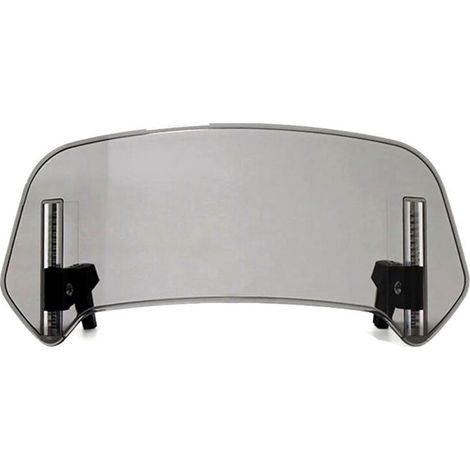 DéFlecteur de Spoiler RéGlable D'Extension Grise de Pare-Brise de Moto pour 28X12Cm (1/2)