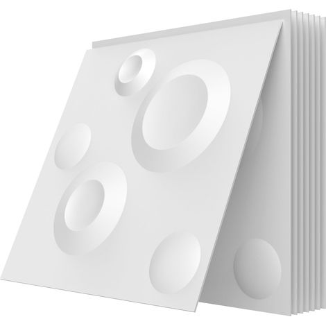 15 Panneaux en PVC 3D, Revêtement mural, Panneaux de plafond, Décorations murales, Panneau mural muraux 30 x 30 cm, Tatouages muraux (1/5)