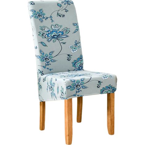 CCYKXASpandex Housse de Chaise Lot de 6, élastiques Housse de Salle à Manger XL Amovible Lavables Couverture de Chaise pour Salle à Manger (Mimosa) (1/5)