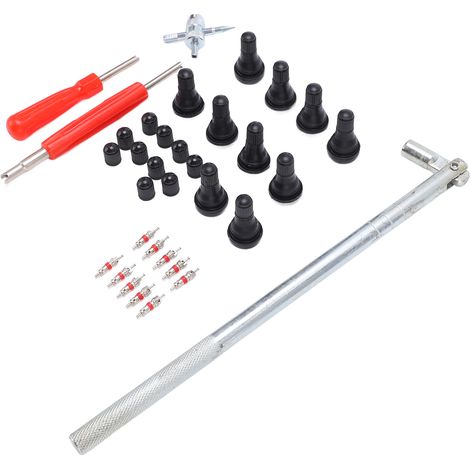 Extracteur de tige de valve voiture Outil démonte noyau de valve Pince à installer Kit de réparation pneu Accessoires auto (1/5)
