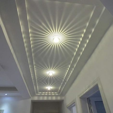 3W LED-Wandleuchte/Deckenprojektor für den Innenbereich, gelbe Beleuchtung, Dekorationslampe für Zuhause, Schlafzimmer, Bar (1/5)