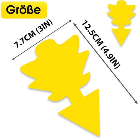 57 Pièges à Insectes, Anti Moucherons Interieur, lutte antiparasitaire sans insecticide, stickers jaunes, piège à mouches ultra-efficace, piège à mouches des fruits pour (1/4)