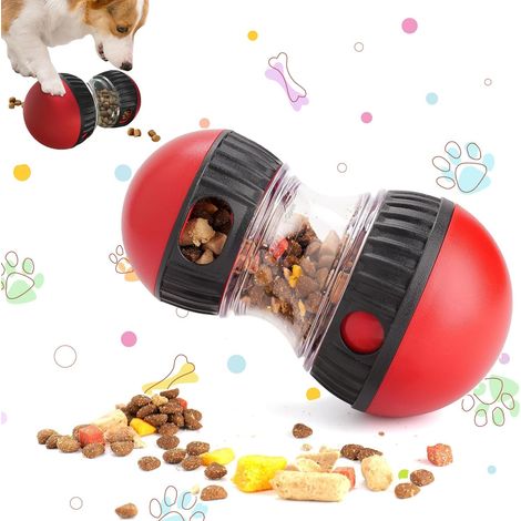Jeu Intelligence pour Chien, Slow Feeder Améliorant la Digestion, Jouet Occupation Amusant, pour Tous Types de Chiens, Libérant du Plaisir Rouge (1/5)