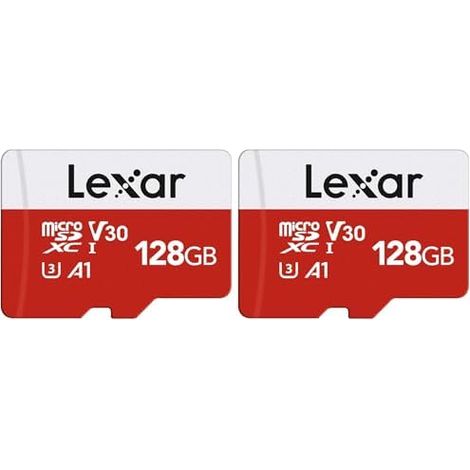 Pack de 5 cartes mémoire Lexar Micro SD 32 Go, vitesses de lecture/écriture jusqu'à 100 Mo/s (1/5)