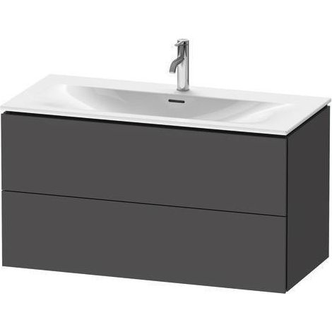 Meuble-lavabo L-CUBE 1020x481mm 2 tiroirs ta s-matt ES NB Mi.