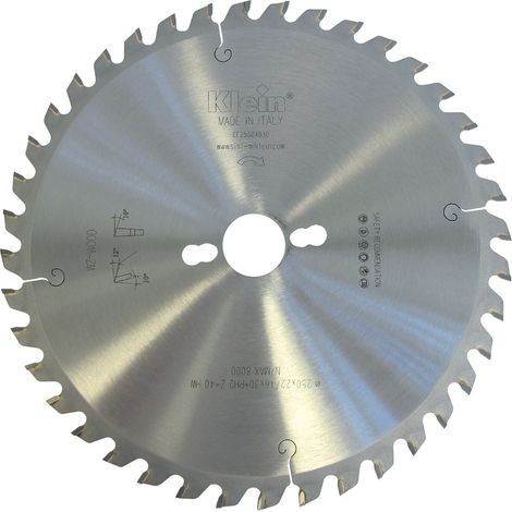 Lama circolare universale HW spessore sottile D=350, d=30, B/c=2.4/1.8, Z (Nr. denti)=54, Fori trasc.=PH02 CF350.05430 KLEIN (1/4)
