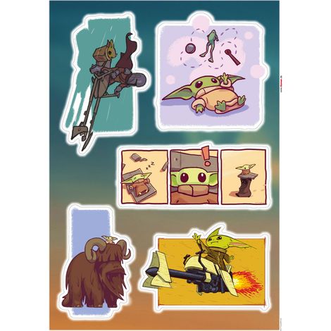 Stickers muraux- Mandalorian Funny Grogu (1/2)