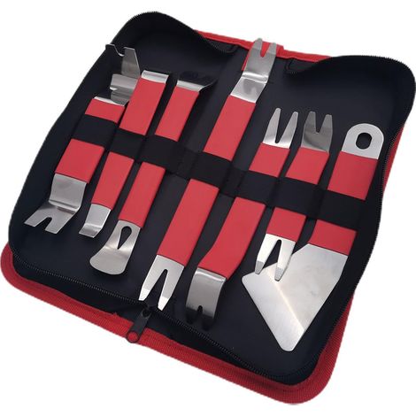 Applicable de garniture Retrait automatique, outil de retrait de panneau, Outils de garniture antirouille Kit de levier en acier inoxydable, Panneau ergonomique, accessoires de voiture, outil pour sys (1/5)