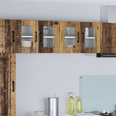 Küchenschrank 2 pcs Altholz 60 x 31 x 40 cm Holzwerkstoff