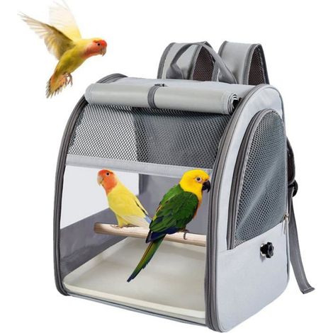 Sac À Oiseaux - 600D Polyester Gris - Pour Transport Ou Stockage D'Oiseaux En Captivité - 1 Pièce (1/5)