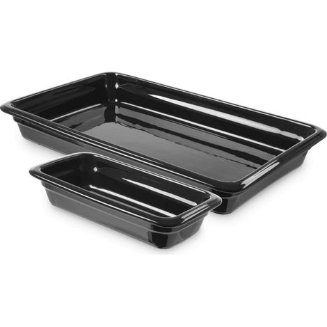 Récipient en porcelaine GN2/3 noir - Finedine (1/5)