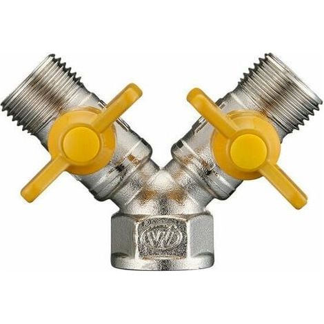 Ikodm – Raccord laiton mâle 20mm – Double sortie gaz naturel et liquéfié – Résistant à l'usure – Applications professionnelles (1/4)