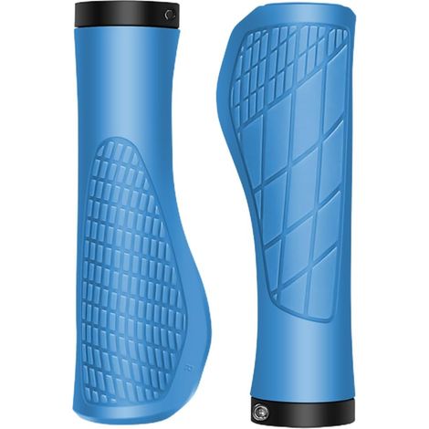2 Poignées de vélo VTT ergonomiques - 22,2mm, verrouillées, antidérapantes, pour VTT et vélo de route