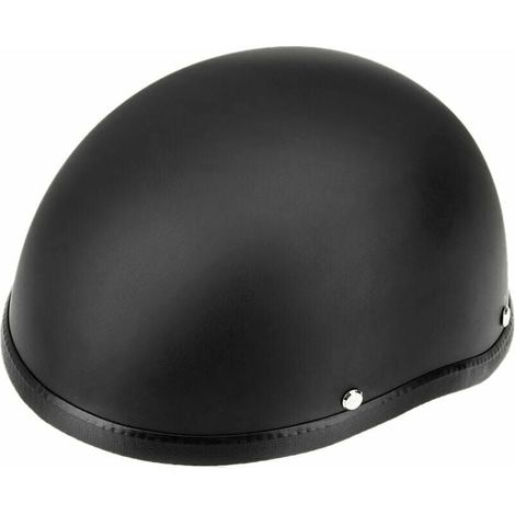 Casque Moto Semi-Ouvert - Coque ABS - Protection Tête - Pour Moto Scooter - Taille M 54-60 cm - Noir (1/4)