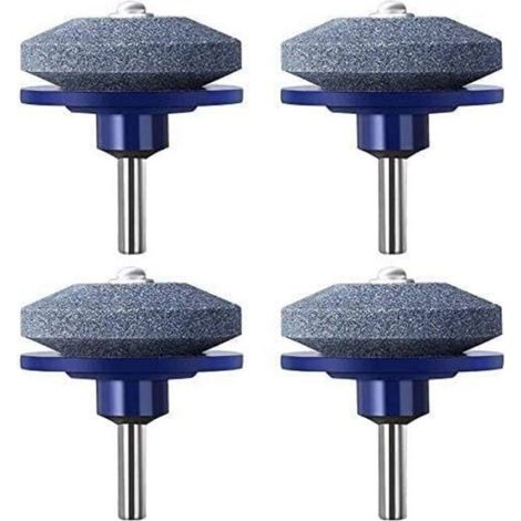 Affûteur De Lame De Tondeuse À Gazon - Pierre Abrasive Rotative Universelle Pour Perceuse Électrique Ou Manuelle - 50 X 47 Mm - Lot De 4 (1/5)