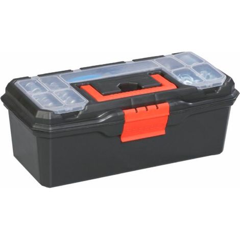 Caja de herramientas de plástico con bandeja extraíble 320x150x135mm 320x150x135mm