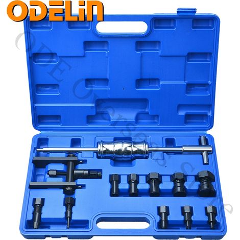 Kit de herramientas extractoras de rodamientos internos, 12 piezas, rango de tamaño de collarín de 8 mm a 25 mm, longitud del martillo deslizante de 1,2 pies, acero aleado de alta calidad, adecuado pa (1/5)