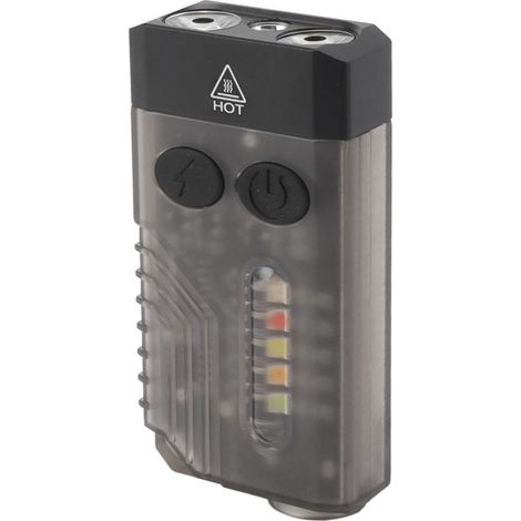 Kleine, tragbare, wiederaufladbare Taschenlampe mit Alarm, Sirene und Schlüsselring, ideal für Camping, Wandern und Outdoor-Aktivitäten, lila, 365 nm (1/5)
