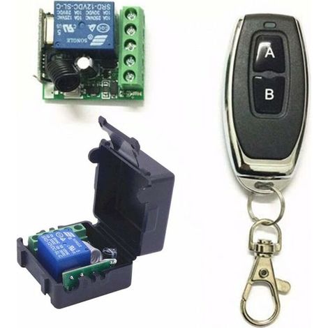 SABIR Commutateur A Distance Sans Fil 433Mhz Dc 12V 1Ch, Avec Telecommandes De Transmetteur Rf,1Pc (1/5)