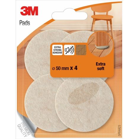Wollpads Scotch beige Durchmesser 50 Millimeter