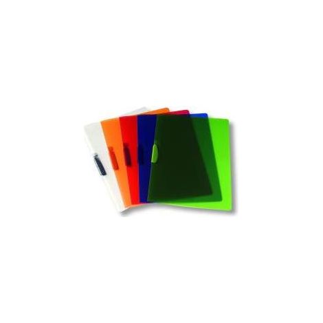 Fellowes Clipper Assort cartellina con fermafoglio Polipropilene (PP) Rosso, Trasparente (1/2)