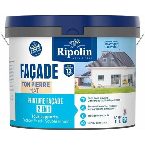 Ripolin Fassadenfarbe Classic 2 in 1 Stein 10L Matt