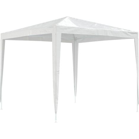 Tente de réception Tonnelle de Jardin - Rapide à Installer 2,5x2,5 m Blanc BV561146 - BonneVie (1/5)