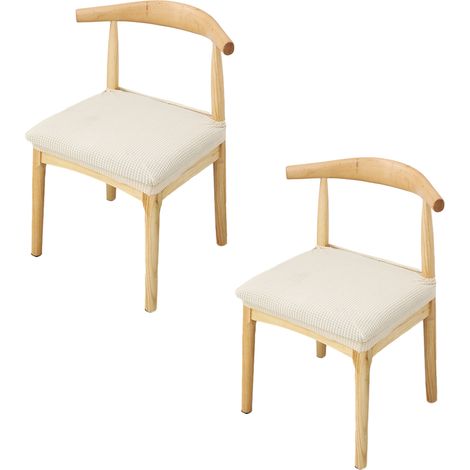 Lot de 2 housses de siège de chaise - 15 vert émeraude jaune (1/5)
