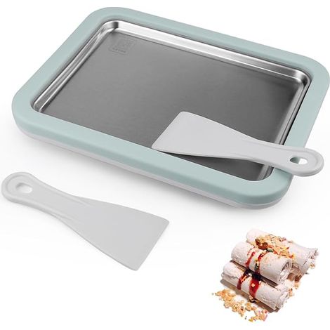 Ice Roll Plate for Ice Maker, Stainless Steel, Green (1/5)