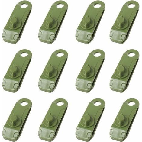 Pinces de Bâche Clips de Tente de Camping en Plastique Petite Pince à Oeillets pour Auvent Toile d'Ombrage de Jardin Activités de Plein Air (1/5)