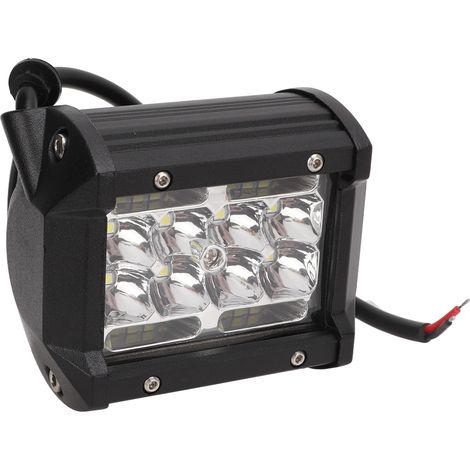 Phare LED 4in 60W 6000LM 6500K IP67 Étanche Lentille PMMA Projecteur Universel pour Camion 4x4 SUV VTT Bateau (1/5)