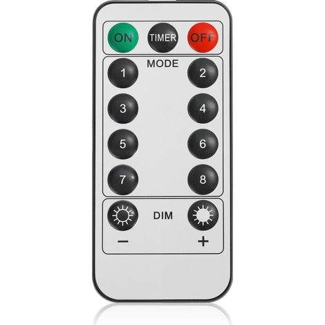 Télécommande, Bandes LED Multifonction avec Télécommande pour Cime Sapin Noël avec Prise USB, Contrôleur LED 13 Touches avec Minuterie 6H, 8 Modes Éclairage 4 Niveaux Luminosité (1/3)