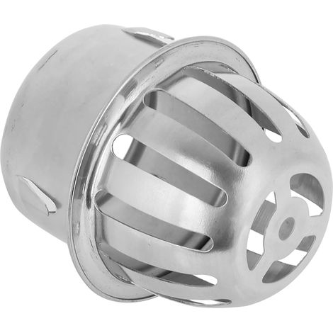 Siphon de sol rond en acier inoxydable pour salle de bain, cour extérieure, balcon (75 mm/3 po) (1/4)
