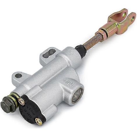 Maître-cylindre de frein hydraulique arrière pour moto tout-terrain, quad et motocross 50cc, 70cc, 110cc, 125cc, 150cc et 250cc - Argent
