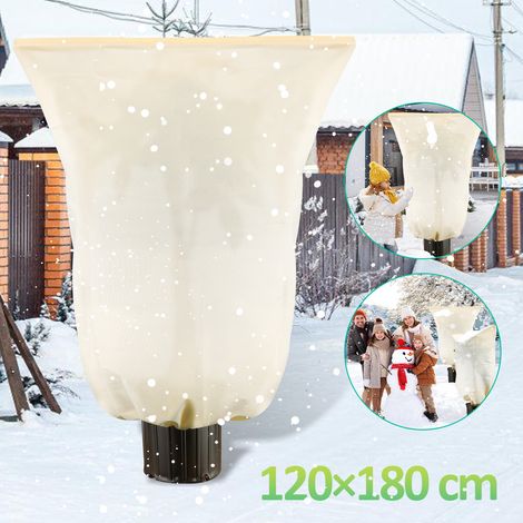 Jopassy Protezione invernale per piante 120x180cm 100g/m2 Materiale spesso resistente agli strappi Lavabile Tenda invernale per piante Velo invernale - 2x (1/5)