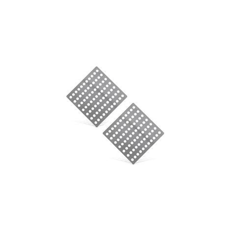 Lot de 2 grilles anti cheveux 15x15cm, filtre douche et évier, évite les obstructions dans les drains (1/5)