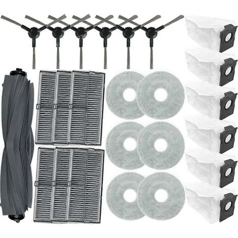Filtre pour aspirateur brosse pour aspirateur Filtre de brosse pour aspirateur filtre de Mova E30 Ultra Robot Aspirateur Main Roller Side Brosse HEPA Filtre Serpillière Cloth Sac à poussière Accessoir (1/5)