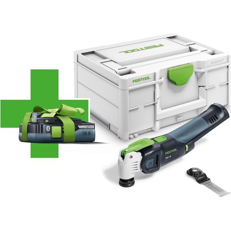 Multi-Cutter FESTOOL VECTURO OSC 18 E-Basic (1 x 4,0 Ah + Systainer SYS3 M 187) (1/10)