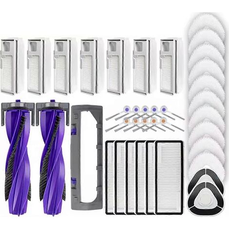 Pour balai à franges Narwal J4, Freo X Ultra, J4 Lite avec brosse latérale et filtre HEPA (1/5)