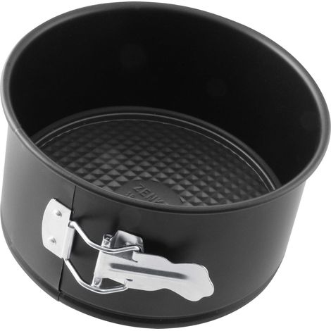 Zenker Tortiera con cerniera per torta alta, stampo apribile per panettone Ø18,5 cm Altezza 10cm, teglia a cerniera per torte, teglia da forno, Acciaio Inox, Nero, 18,5 x 18,5 x 10 cm (1/4)