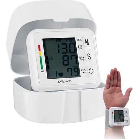 Tensiomètre Bras - Affichage LCD Grand Écran - Mesure Pression Artérielle Systolique/Diastolique et Pouls - Manchette Réglable 22-32 cm - Alimentation USB - 1 Pièce (1/5)