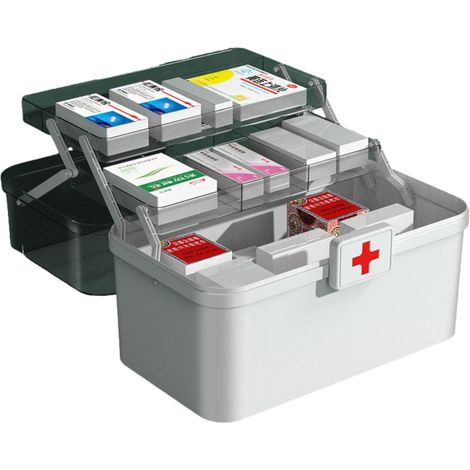 Boîte De Rangement pour Médicaments - Trousse Familiale D'armoire À (1/5)