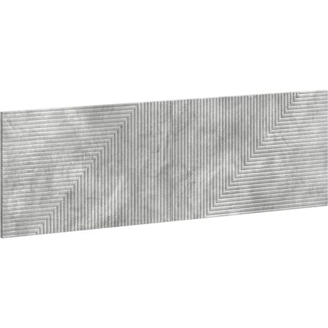 Tête de lit murale HAARLEM Gris béton Bois d'ingénierie vidaXL (1/5)