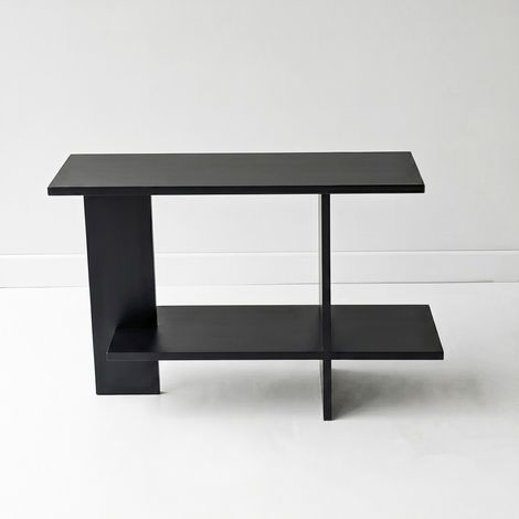 Beistelltisch aus Holz "Essenziale" – 80 x 55 x 30 cm – Schwarz (1/5)
