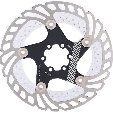 Disque de frein noir gravé CNC anodisé marquage accessoire vélo pour VTT (1/5)