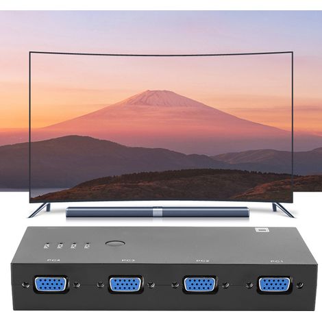 Convertisseur Vidéo HDMI vers VGA 4K 500MHz Noir pour Home Cinéma et Jeux (1/5)