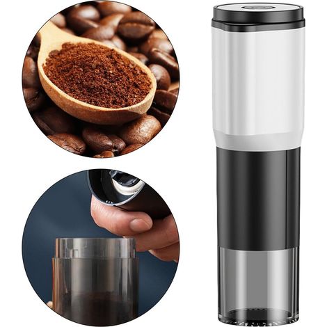 Elektrische Kaffeemühle, tragbare Kegelkaffeemühle für eine Person (1/4)